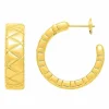 Créoles en or jaune 18 carats