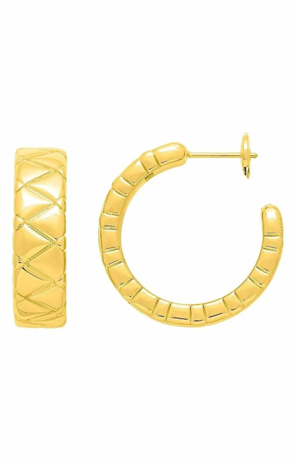 Créoles en or jaune 18 carats