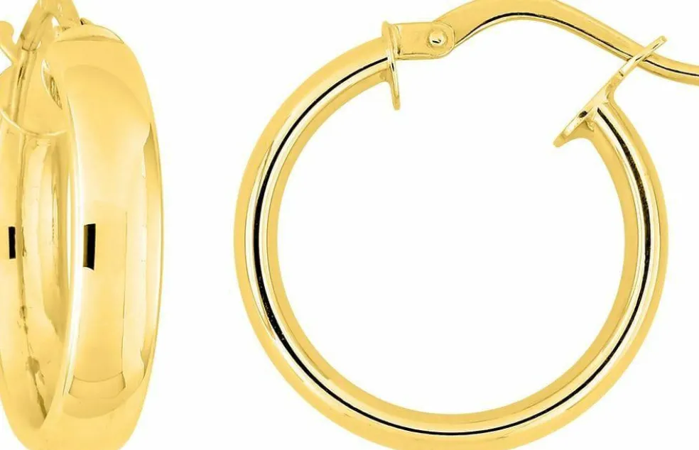 crèoles or jaune 18 carats diamétre 15mm
