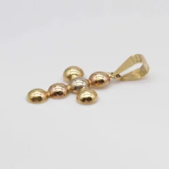 Cross pendant GOLDEN BALLS