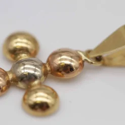 Cross pendant GOLDEN BALLS