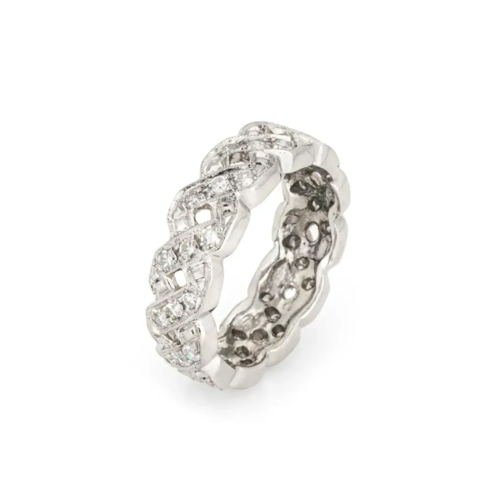 c1920s Vintage Art Déco Diamond Band