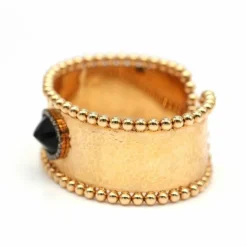 DAMA - Bracelet en or rose et diamants avec onyx