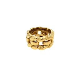 DAVID WEBB - Bague unisexe en or tissé