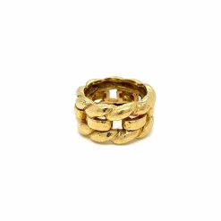 DAVID WEBB - Bague unisexe en or tissé