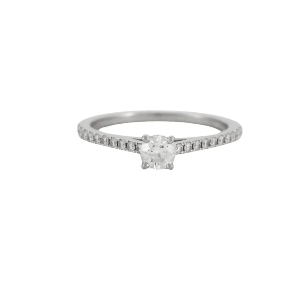 DE BEERS - Bague platine diamants
