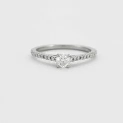 DE BEERS - Bague platine diamants