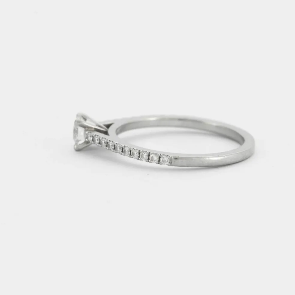 DE BEERS - Bague platine diamants