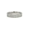 Demi alliance - Or blanc et diamants