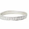 Demi alliance en or blanc et diamants 0.50ct