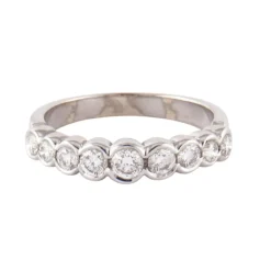 Demi Alliance Or Blanc Diamants