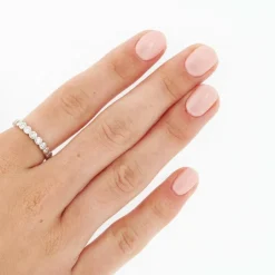 Demi alliance Or blanc Diamants