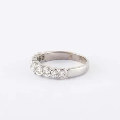 Demi Alliance Or Blanc Diamants