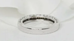 Demi alliance or blanc diamants 1ct