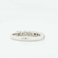 Demi alliance Or blanc Diamants