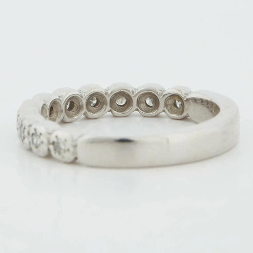 Demi alliance Or blanc Diamants
