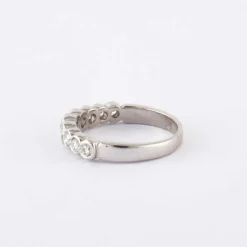 Demi Alliance Or Blanc Diamants