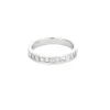 Demi Alliance or gris et diamants
