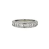 Demi alliance platine diamants