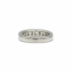 Demi alliance platine diamants