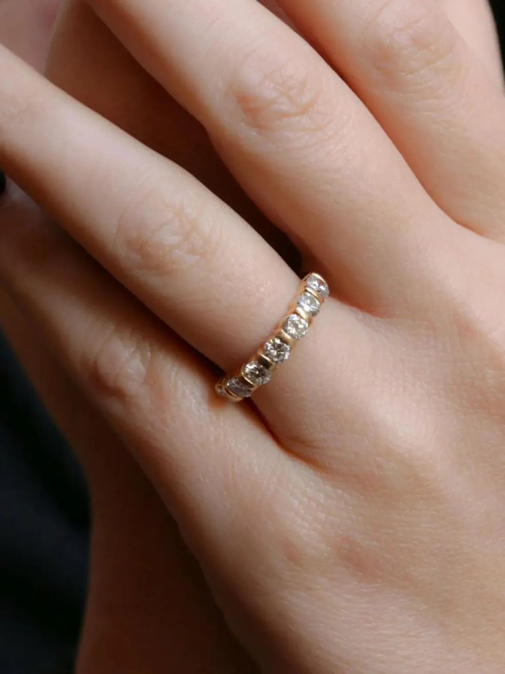 Demi-Alliance américaine diamants 1,4 ct