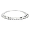 Demi-alliance en or blanc et diamants