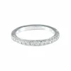 Demi-alliance Or blanc Diamants