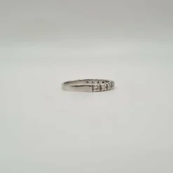 Demi-alliance or blanc diamants