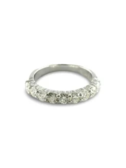 Demi-alliance or et diamants