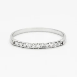 Demi-Alliance or et diamants