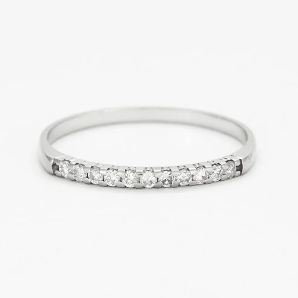 Demi-Alliance or et diamants