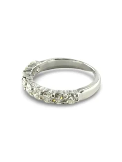 Demi-alliance or et diamants