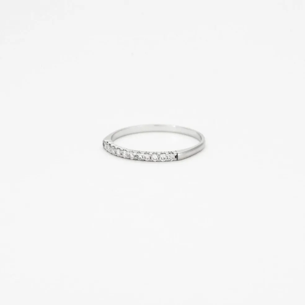 Demi-Alliance or et diamants