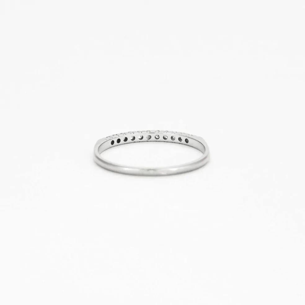 Demi-Alliance or et diamants