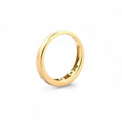 Demi-Alliance or jaune diamants