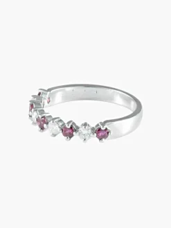 Demi-alliance Rubis Diamants