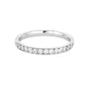 Demie Alliance en or gris et diamants