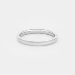 Demie Alliance en or gris et diamants