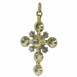 Diamant, croix d'or