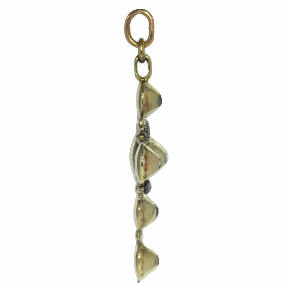 Diamant, croix d'or