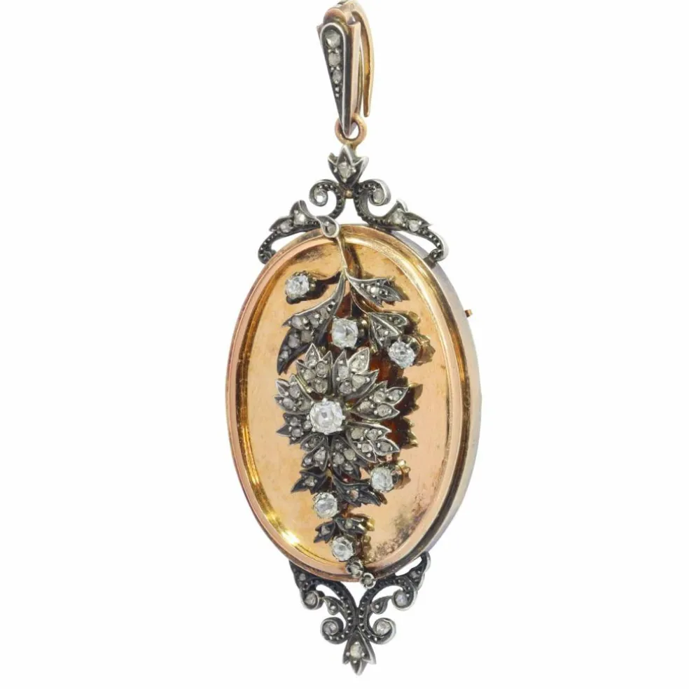 Diamant médaillon/broche/pendentif