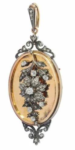 Diamant médaillon/broche/pendentif