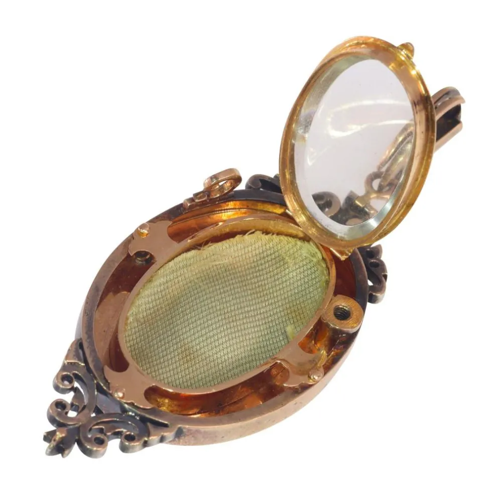 Diamant médaillon/broche/pendentif