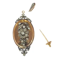 Diamant médaillon/broche/pendentif