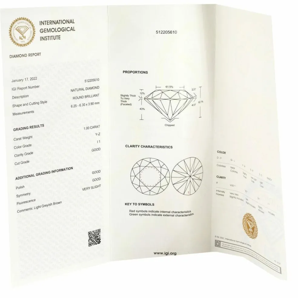 Diamant Scellé avec Certificat