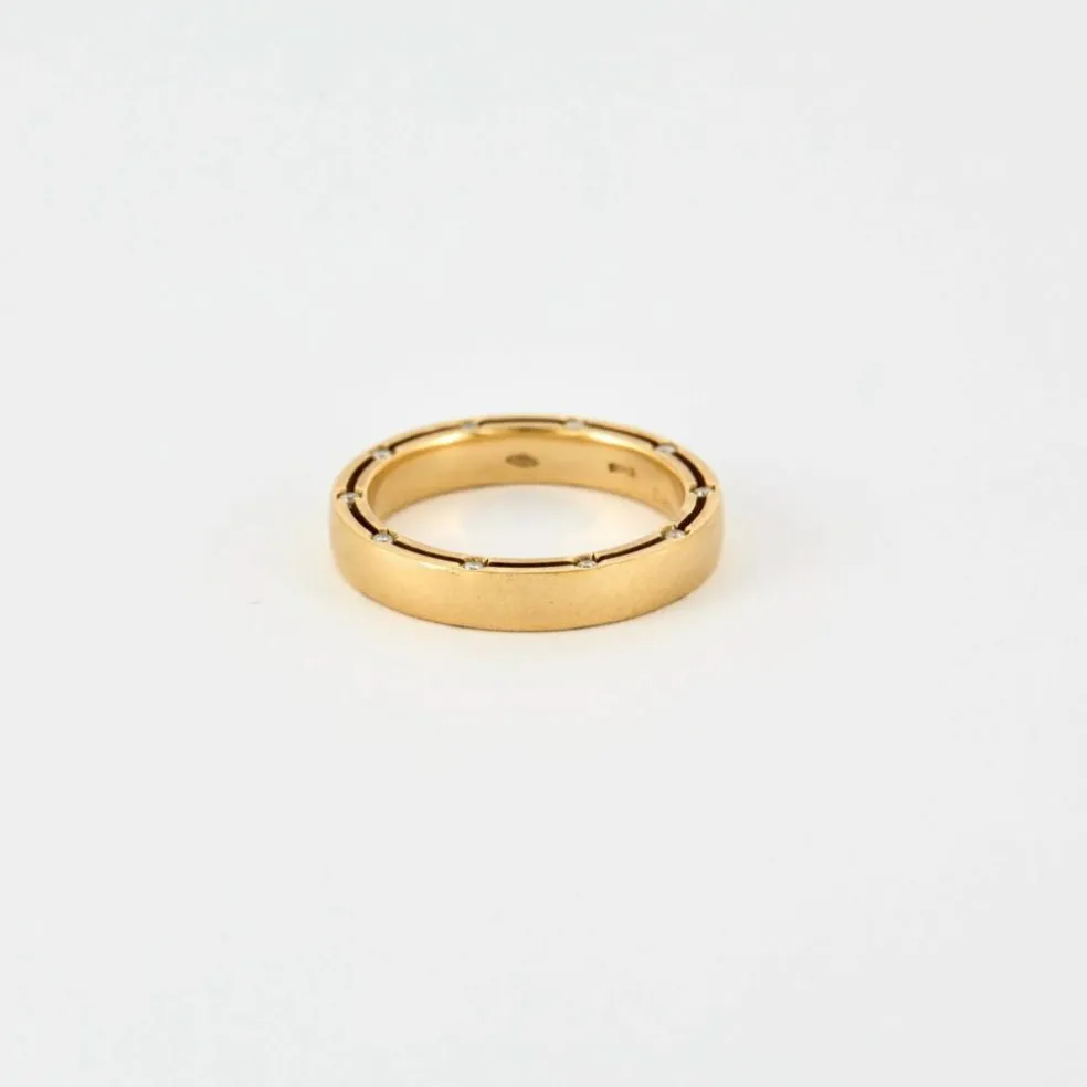 DIAMIANI - Alliance or jaune et diamants