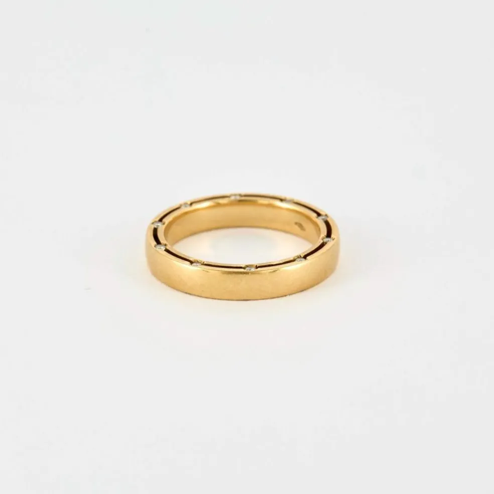 DIAMIANI - Alliance or jaune et diamants