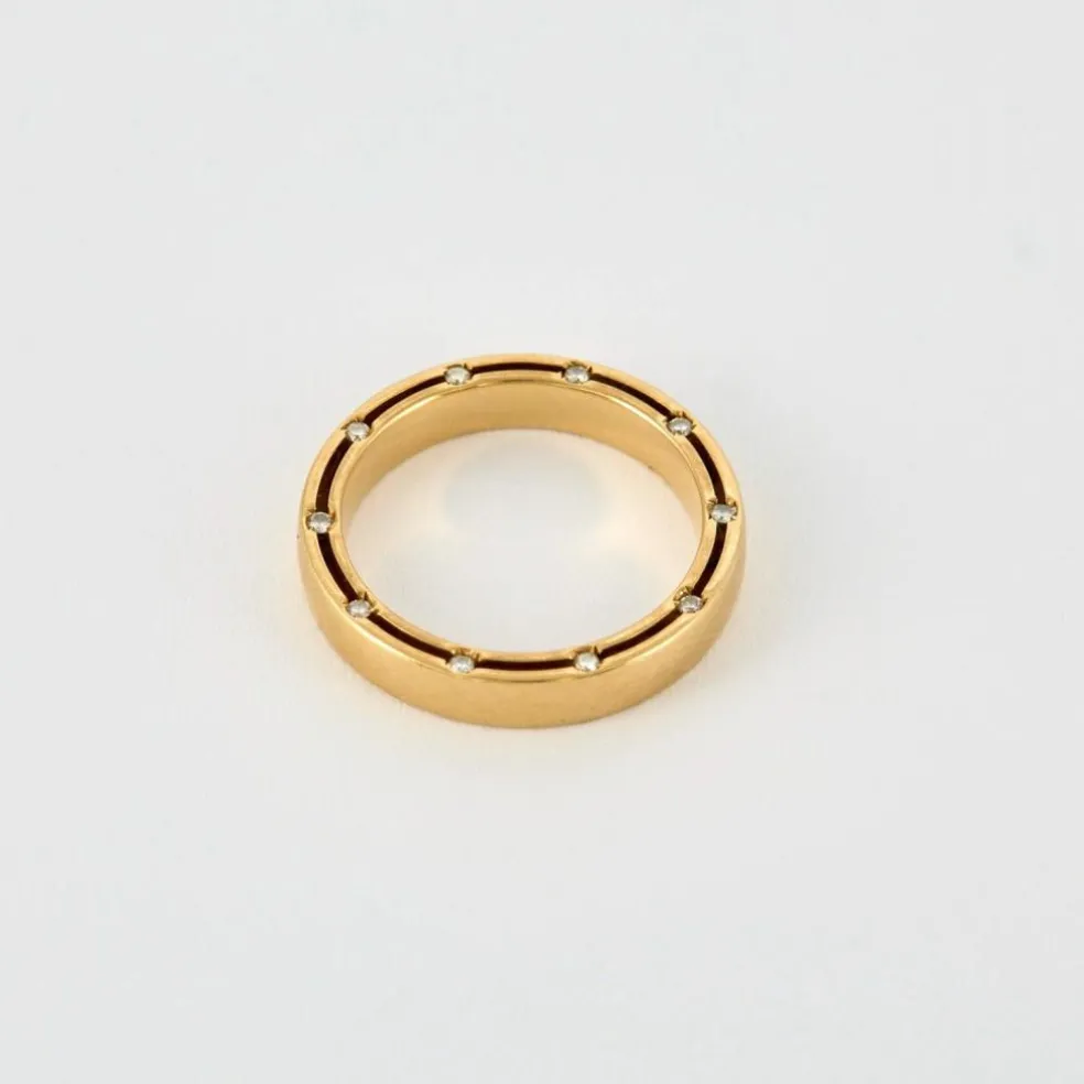 DIAMIANI - Alliance or jaune et diamants