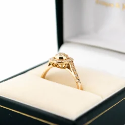Diamond rose gold 14k Target Ring 15469-5203