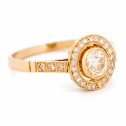 Diamond rose gold 14k Target Ring 15469-5203